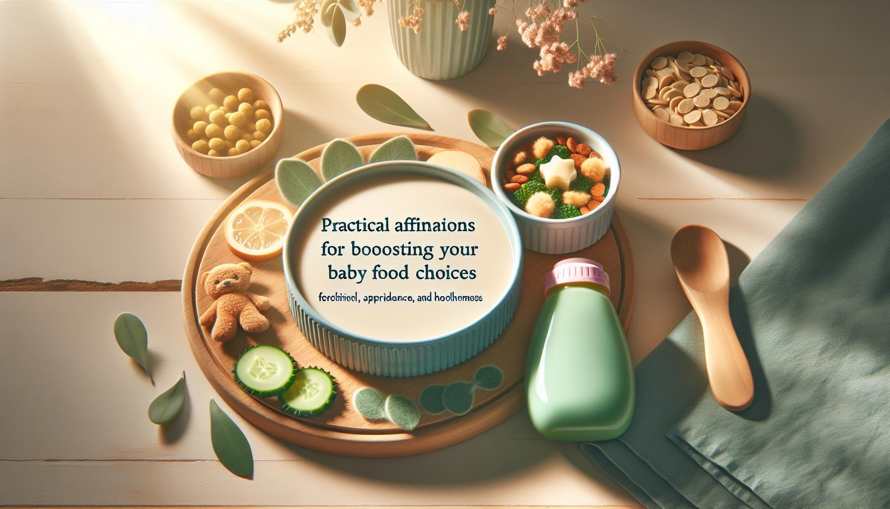 Practical Affirmations for Boosting Your Confidence in Baby Food Choices